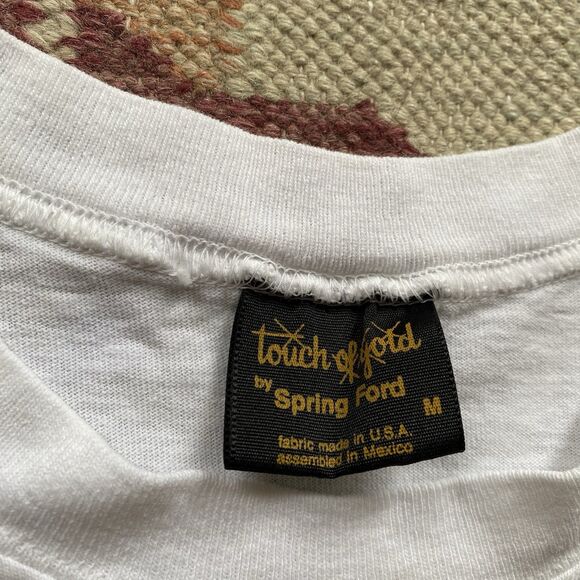 Vintage USTA Tennis Center Camp T Shirt Karen Perez Haring Style Medium - Picture 4 of 9